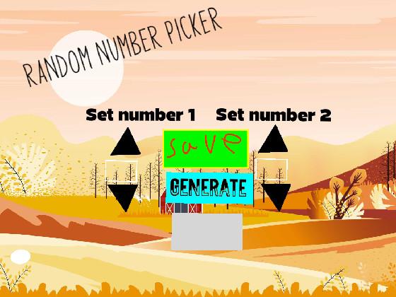 RANDOM number picker 1 1