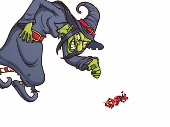 witch lady versus Devil boy