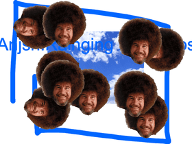 Raining Bob Ross