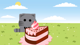 Like for the tabby slime to share it&#039;s cake