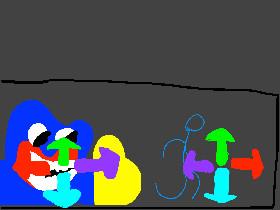 fnf Huggy wuggy stick man