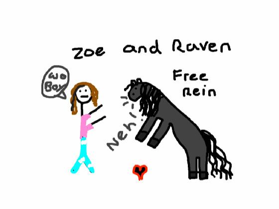 Zoe and Raven free rein
