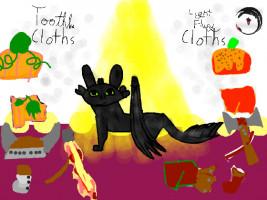 Toothless/Lightflury Dress Up 1