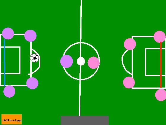 2 player soccer game Pink vs Purple 1 1 1
