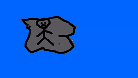 stuck ina rock be like