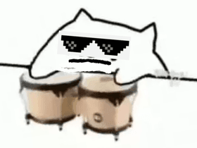 Bongo Cat Meme  glasses