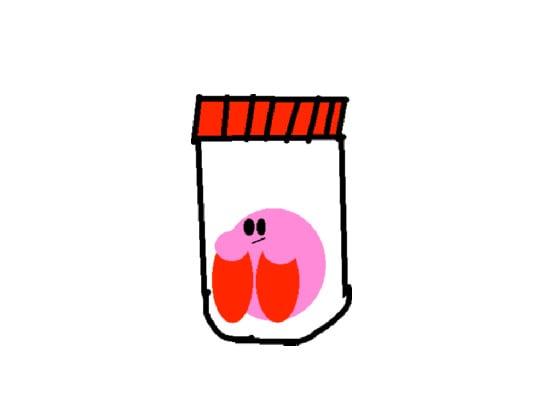 kirb in a jar