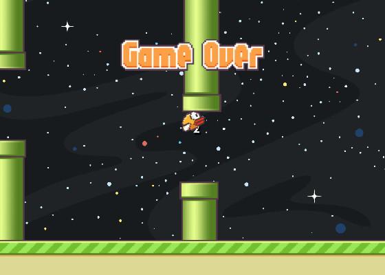 Flappy Bord in space