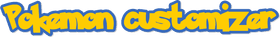 Pokemon Customiser