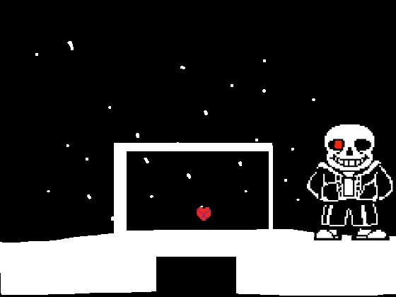red and blue sans fight 