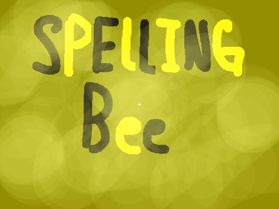 (Difficult) Spelling bee