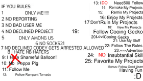 MY RULES
