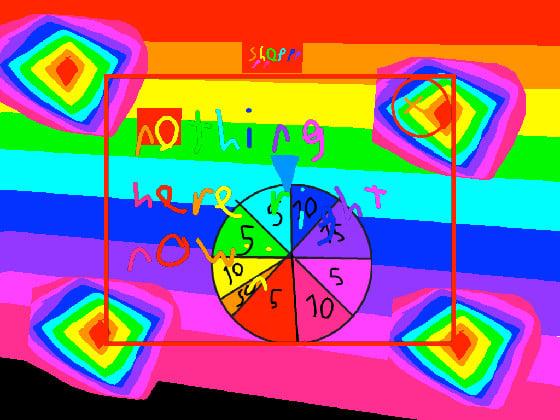 rainbow wheel spinner with extra rainbow 🌈