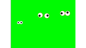 Shrek themed google eyes