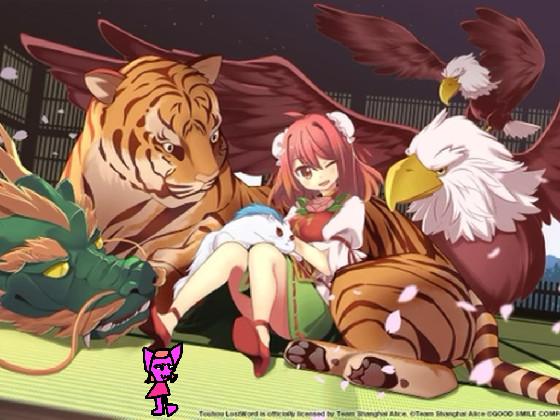 Add your oc with Kasen Ibaraki and her animals 1