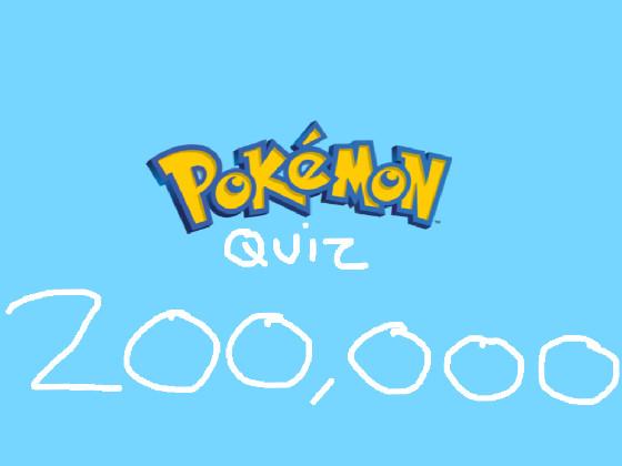 Pokemon Quiz 200,000 1