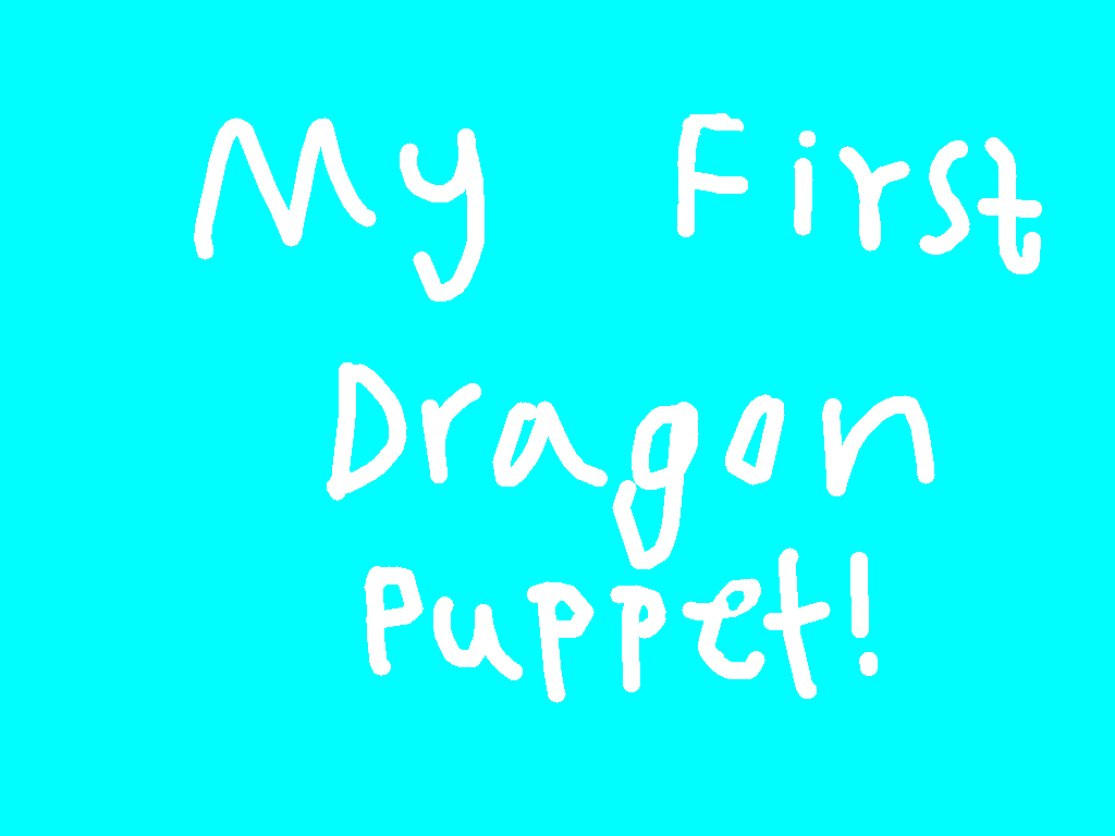 My First Dragon Puppet!!