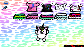 cute unicorn dress up (rainbow themed)