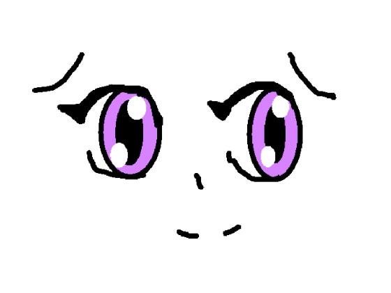 Cute anime girl winking ( animation)