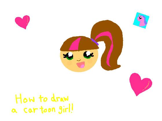 How to draw cartoon girl