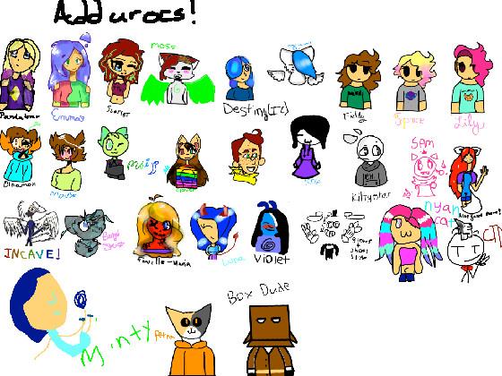 Add ur ocs! 1 1 1 1 1