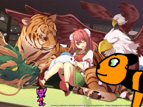 Add your oc with Kasen Ibaraki and her animals 1 1