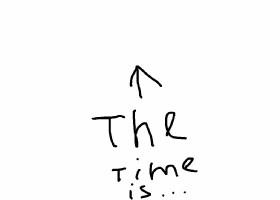 the time is…