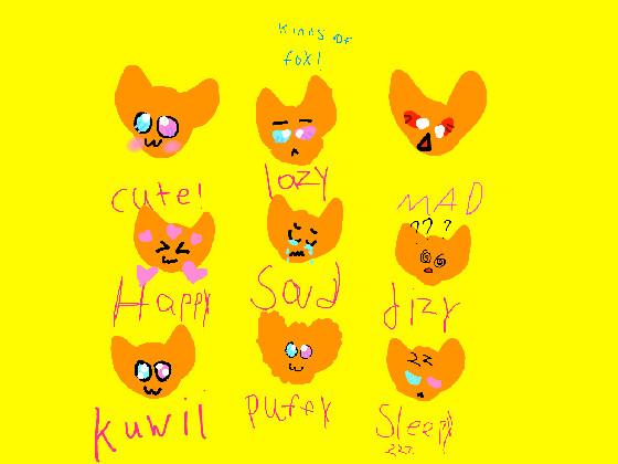 kinds of foxes