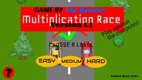 Multiplication Racing (Versus the Computer)