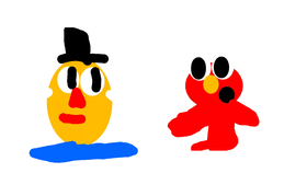 ELMO AND MR POTATO HEAD