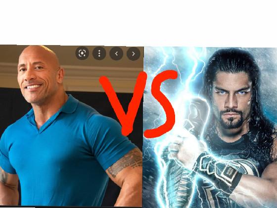 roman vs rock wwe