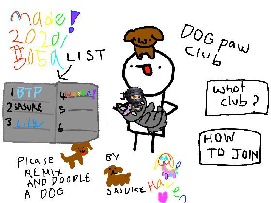 dog paw club! For Becoming in your club 1