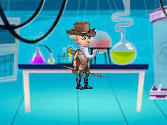 old man walking around