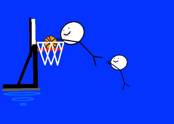 dunk in a hoop