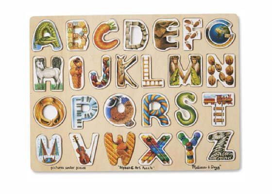 Alphabet art puzzle