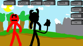 red man verses demon