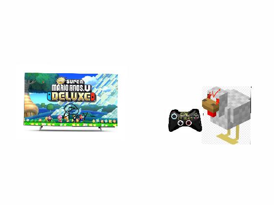 Devil chicken plays Mario