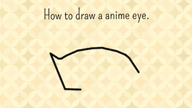 How to draw a anime eye.