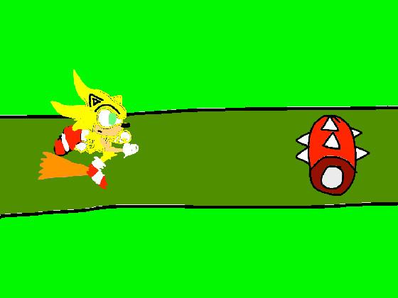 Sonic Dash + playing as Classic Super Sonic