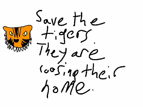 save the tigers.