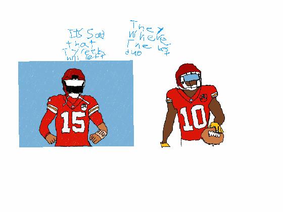 Tyreek Hill and Patrick Mohomes