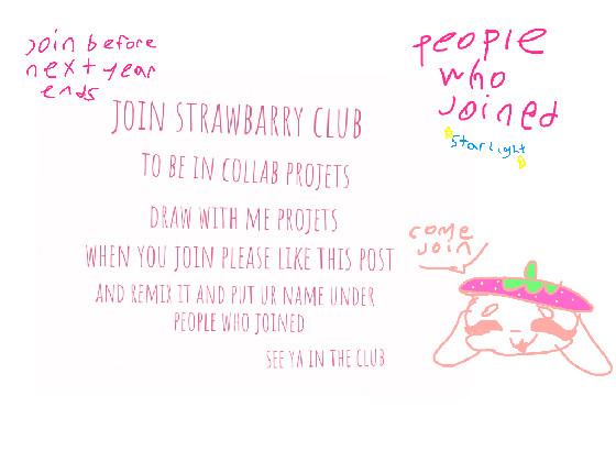 join the strawberry club🍓🍓🍓 1