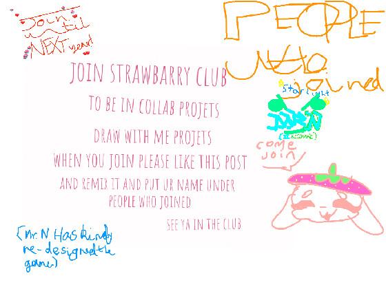 join the strawberry club🍓🍓🍓 1 1