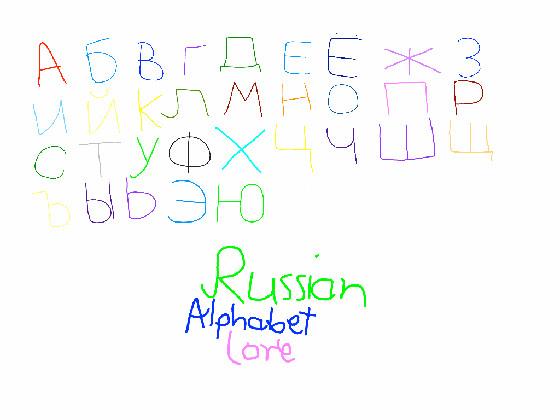 Russian alphabet lore