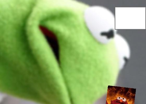 Kermit and Elmo staring contest 1