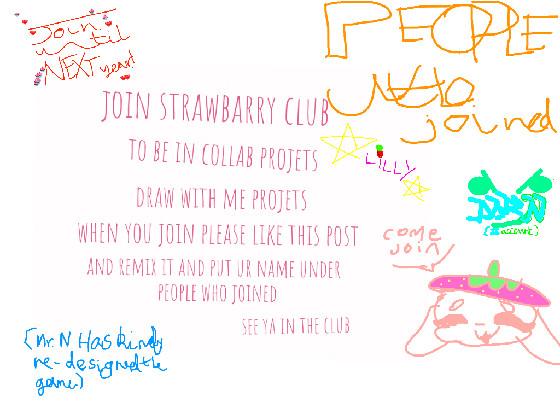 join the strawberry club🍓🍓🍓 1 1 1