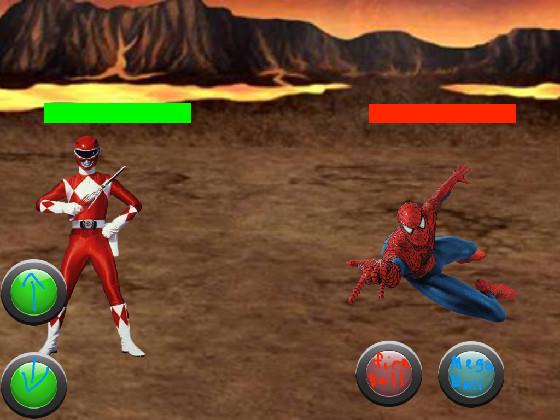 red power ranger vs spider man 1