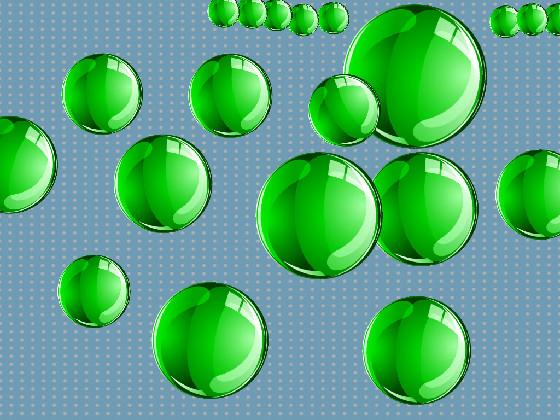 satisfying green falling balls
