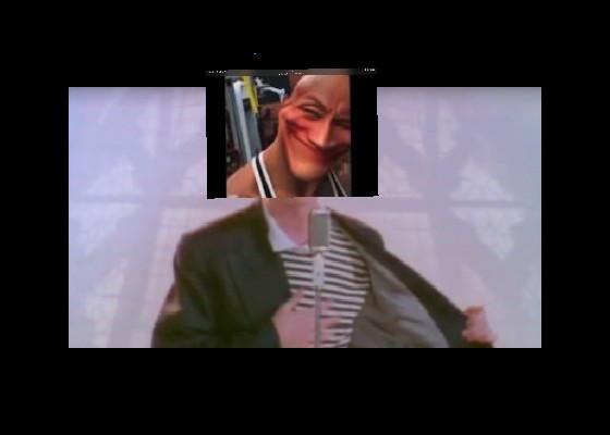 the rock rick roll