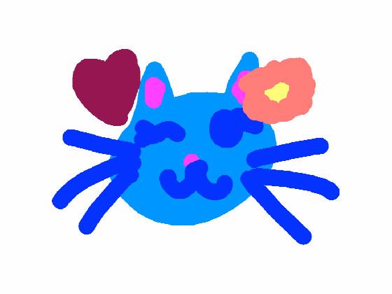 kat blue cute